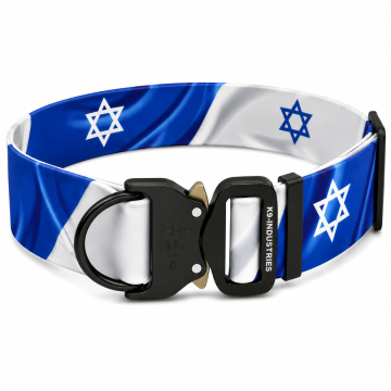 קולר ביאוטן איכותי נעילת קוברה - דגל ישראל 50 מ"מ