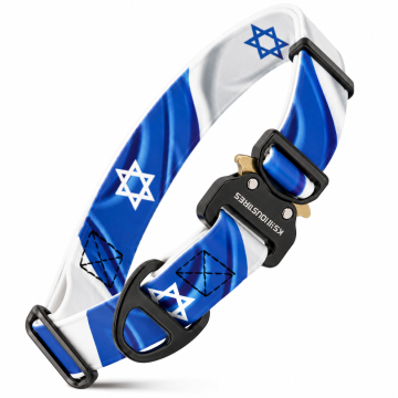 קולר ביאוטן איכותי נעילת קוברה - דגל ישראל 25 מ"מ